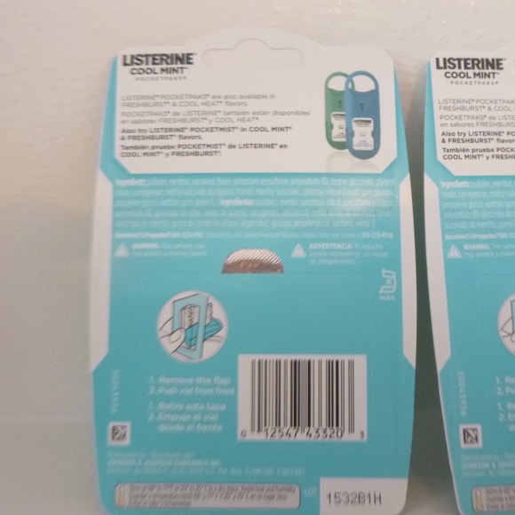 2 LISTERINE COOL MINT BREATH SSTRIPS POCKET PACK - Picture 3 of 5